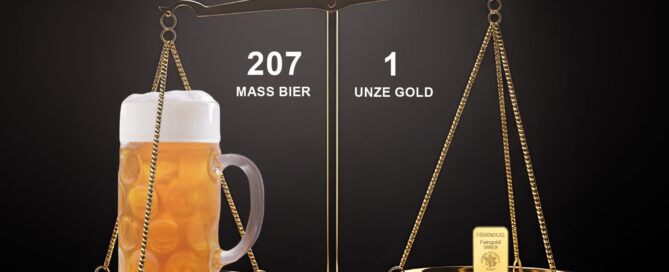Wiesnbier-Gold-Ratio 2025: Mit einer Unze Gold so viel Bier wie seit vier Jahrzehnten nicht