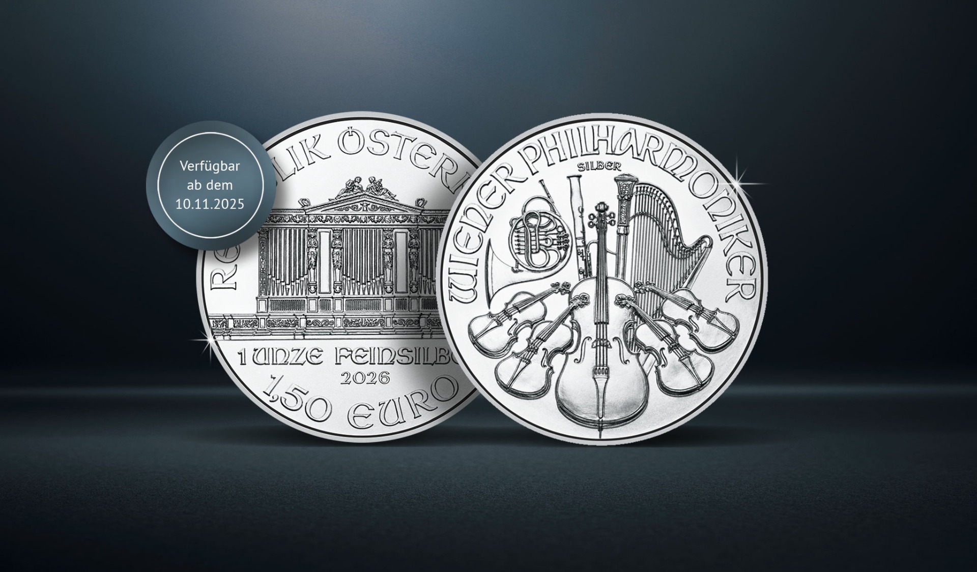 Wiener Philharmoniker in Silber - der Jahrgang 2026 ist da