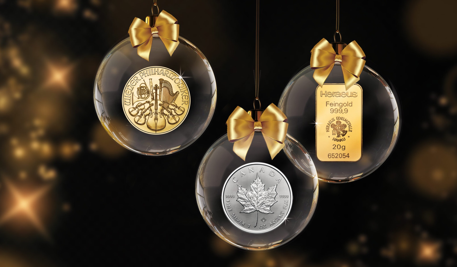 Physisches Gold und Silber als Weihnachtsgeschenk