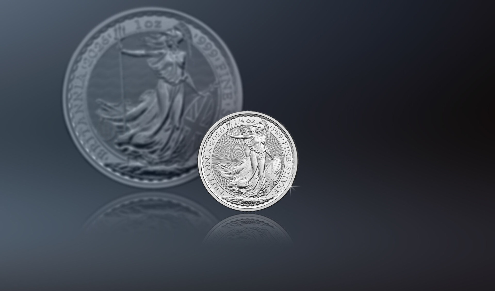 Silber Britannia jetzt auch in der Stückelung 1/4 Unze erhältlich