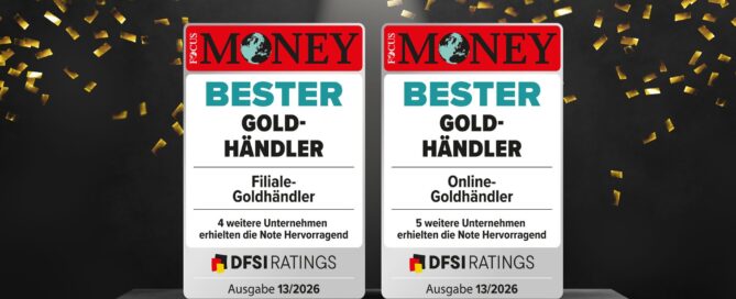 Edelmetallhändlertest – pro aurum wieder mit Bestnoten ausgezeichnet