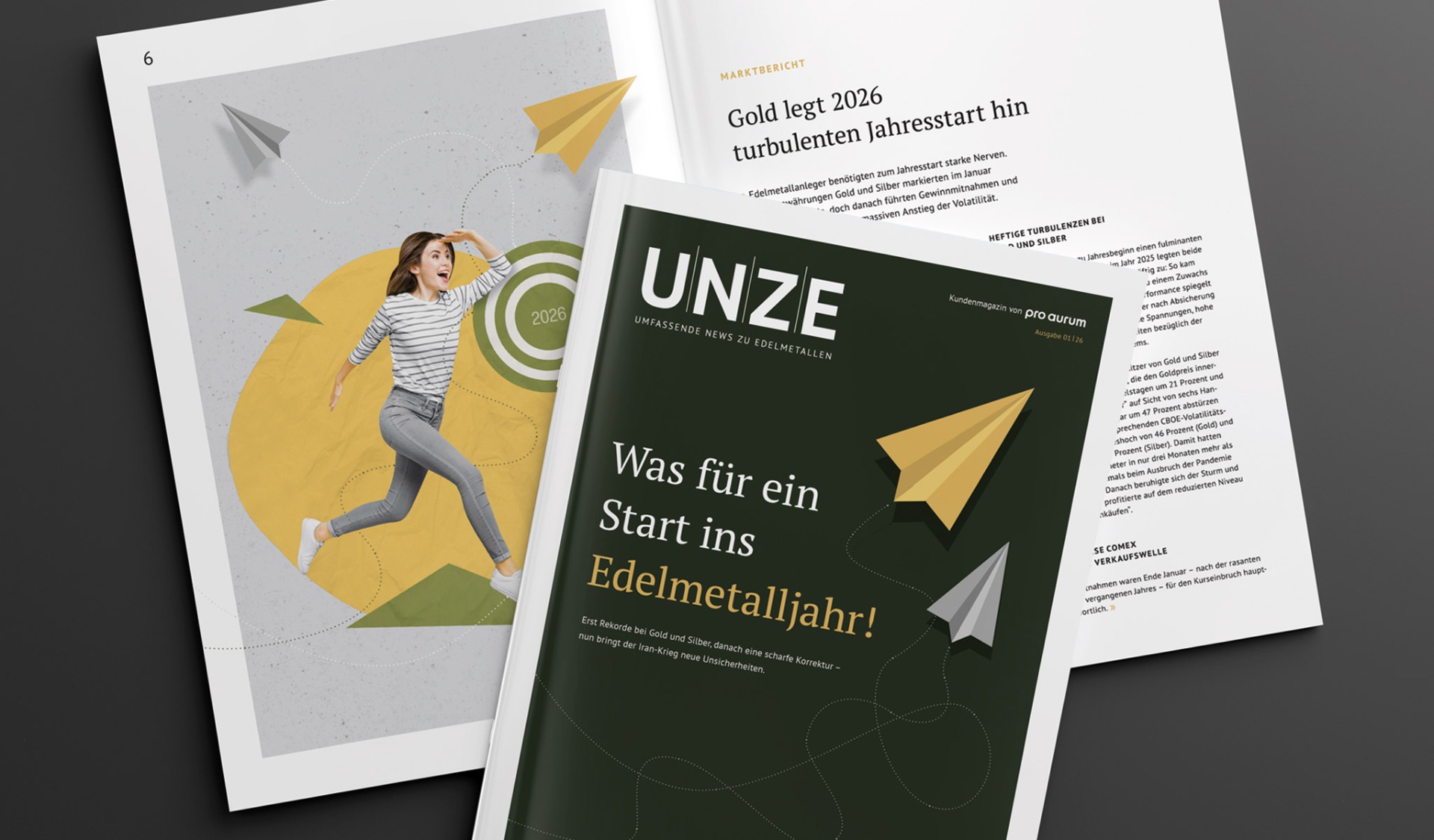 pro aurum Magazin "UNZE" - Was für ein Start ins Edelmetalljahr