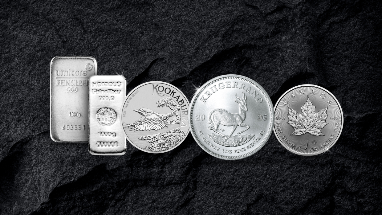 Silber entwickelt sich 2026 deutlich besser als Platin und Palladium
