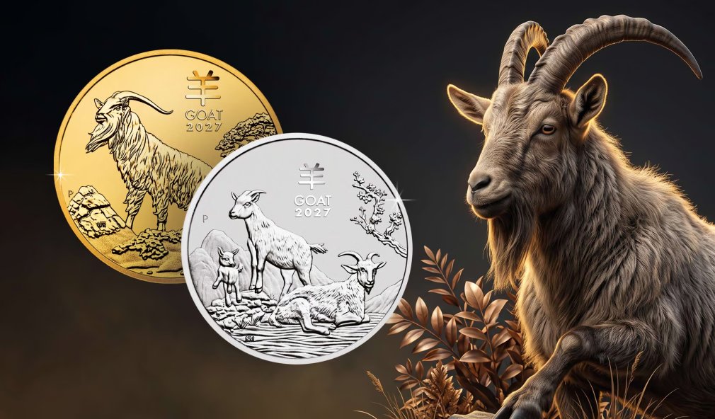 Jahr der Ziege 2027: Neue Lunar-Münzen der Perth Mint in Gold, Silber und Platin